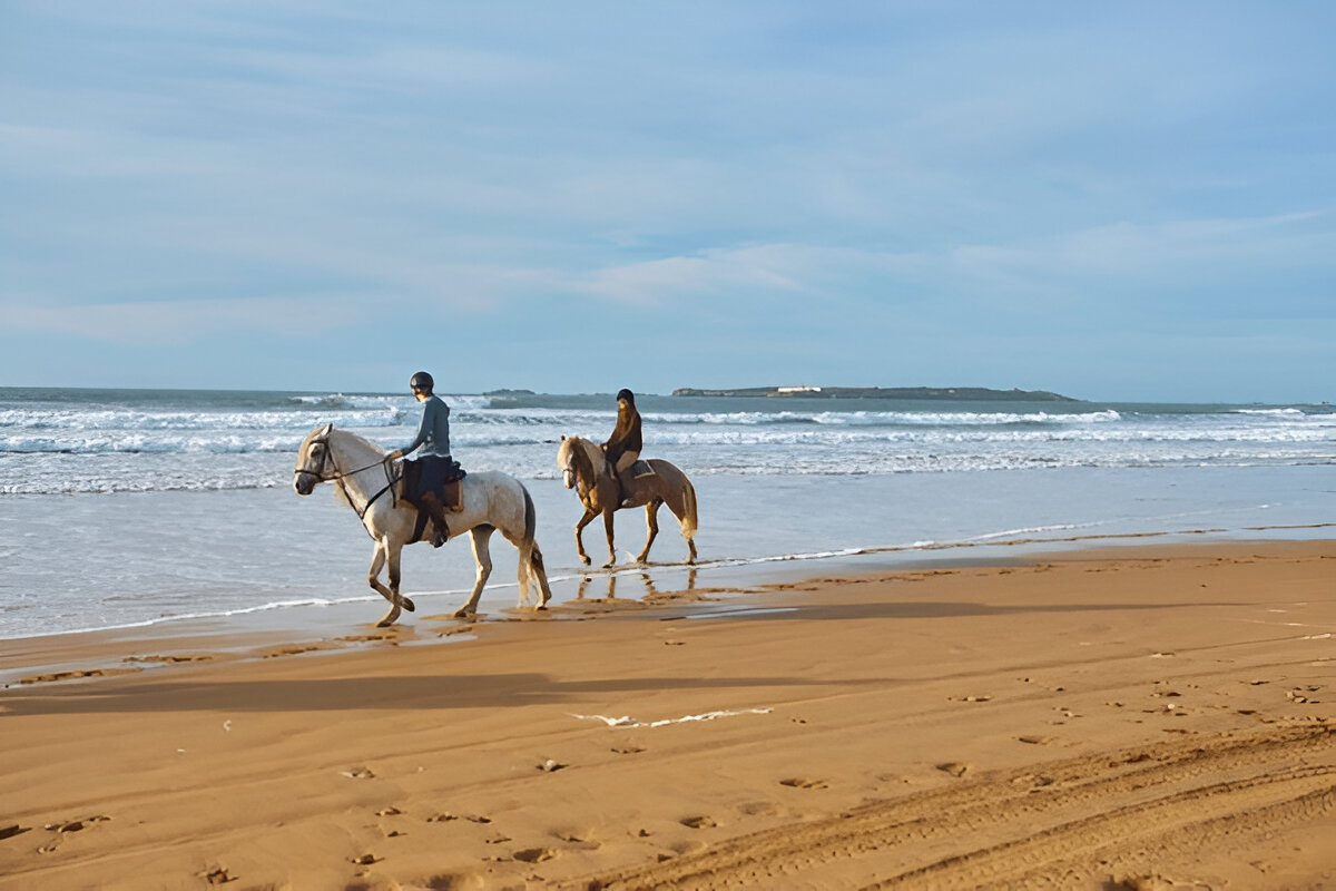 Sunset horse ride Agadir experience